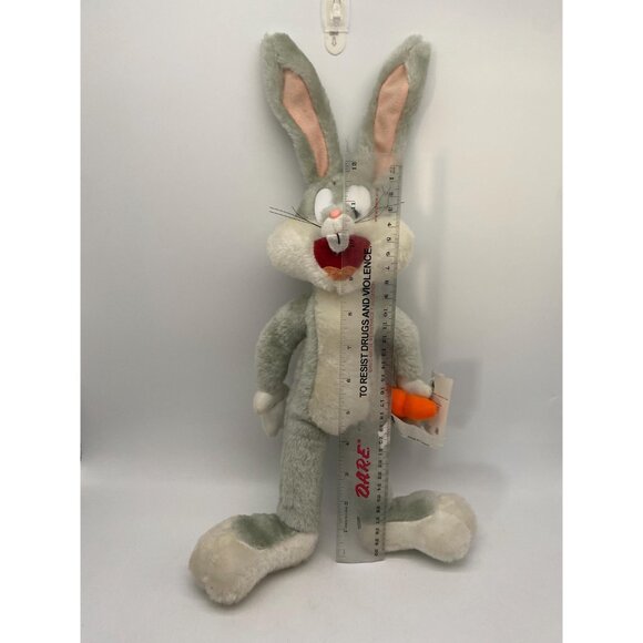 1997 Warner Brothers Looney Tunes Bugs Bunny Plush: Vintage Cartoon Collectible - Picture 3 of 8